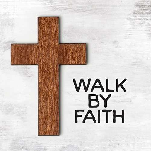 Plaque-Walk By Faith w/Magnetic Back by Dexsa