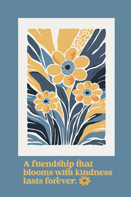 Plaque-A Friendship That Blooms (6" x 9")-MDF (Everyday Series) by Dexsa