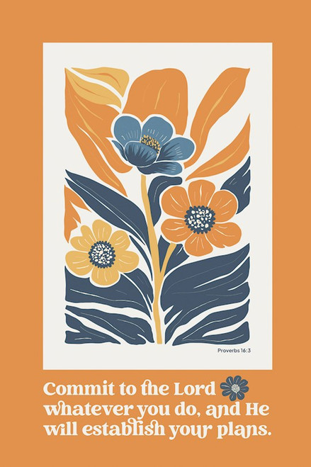 Plaque-Commit To The Lord (6" x 9")-MDF (Everyday Series) by Dexsa