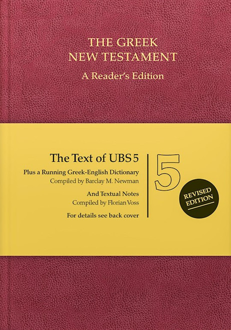 UBS5 Greek New Testament by Newman Barclay M