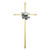 Wall Cross-Brass-Graduation (7") by Jeweled Cross