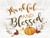 Rustic Pallet Art-Thankful And Blessed (White) (9 x 12) by Thanksgiving