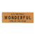 Coir Doormat-Wonderful Time (30" x 10") by Christmas