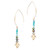 Earrings-Emmanuel-Green Drop (2.5"L) by Emmanuel