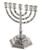 Menorah-12 Tribes (7 Branched) (5")-Silver Plated (#41122) by Holy Land Gifts