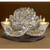 Candle Holder-Two Shofars & Jerusalem City-Silverplated (#43134) by Holy Land Gifts