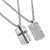 Necklace-Chain Cross-Fear Not (24") by Stainless Steel