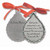 Ornament-Memorial-Tearshaped-God Saw Her by Christmas