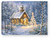 Mini Canvas-The Chapel-LED Tabletop w/Timer (8" x 6") by Christmas