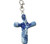 Cross-Keychain-Comforting Clay-Blue Garden (3" H) by First & Main