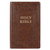 KJV Giant Print Bible-Brown Faux Leather Indexed by Christian Art Gift