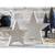Stars-Paulownia Wood-White (10" & 14") (Set Of 2) by Santa Barbara Des