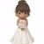 Figurine-Bride Wedding Cake Topper-Brown Hair Medium Skin Tone (5")-Bisque Porcelain by Precious Moments