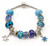 Bracelet-Bible Symbols & Beads w/Star Of David & Jesus Star Charms (#9809) by Holy Land Gifts