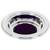 Offering Plate-Silver Tone-Purple Felt Pad by CB Church Supplies
