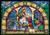 Medium Advent Calendar-Stained Glass Holy Night (8.25 x 11.75) by Vermont Christmas