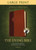 TLB The Living Bible/Large Print-Brown/Tan TuTone Indexed by Tyndale House