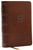 NKJV Compact Paragraph-Style Reference Bible (Comfort Print)-Brown Leathersoft by Nelson Bibles