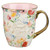 Mug-She Is Clothed With Strength & Dignity (Proverbs 31:25)-Pastel Floral/Pink (MUG962) by Christian Art Gift