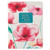 Journal Handy Faux Leather-Coral Poppies/Never Give Up by Christian Art Gift