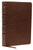 NKJV Single-Column Wide-Margin Reference Bible (Comfort Print)-Brown Leathersoft by Nelson Bibles
