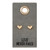 Earrings-Love Never Fails/Heart Studs On Leather Tag by Santa Barbara Des