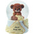 Musical Snow Globe-Jesus Loves Me Bear-Grey by Precious Moments