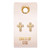 Earrings-Child Of God/Circle Cross Studs On Leather Tag by Santa Barbara Des