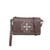 Wristlet/Crossbody Bag-Aztec Cross-Coffee by Montana West