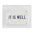 Wood Block-It Is Well (4" x 3" x 1.375") by CB Gift
