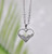 Necklace-Eden Merry-Crystal-Heart-Silver by Eden Merry