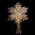 Tree Topper-LED Snowflake w/Battery Timer-Gold (12"H) by Christmas