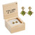 Earrings-You Are A Gift/Drop Emeralds In Box by Christmas