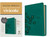 NTV Biblia Compacta Letra Gigante de Ziper con Filament (Compact Giant Print Zipper w/Filament)-Teal Floral LeatherLike by Tyndale Espanol