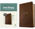 NLT Large Print Thinline Center-Column Reference Bible Filament Enabled-Brown Holy Cross LeatherLike by Tyndale