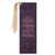 Bookmark-Strength And Dignity Prov. 31:25-Faux Leather Purple by Christian Art Gift
