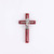 Wall Cross-Praying Boy-Cherry & Stainless (6.65"L) by Swanson