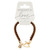 Bracelet-Wrapped In Love w/Heart Clasp-Brown by Kingdom Jewelry