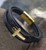 Bracelet-Eden Merry-Cross-Leather-Gold by Eden Merry