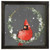 Rustic Frame-Cardinal Wreath (10" x 10") by Christmas