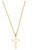 Necklace-Cutout Cross-Gold Plated (15" 2/ 2" Extender) by Kingdom Jewelry