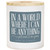 Candle-Be Anything Yours/Blue-Sweet As A Peach Scent (11 Oz - 2 Wick) by Sincere Surroundin