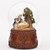 Musical Glitterdome-Holy Family On Carved Wood Base (Tune: O Holy Night) (6.75"H) by Christmas