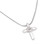 Necklace-Cross & Star Of David-Stainless Steel Silver Plated (#95107) by Holy Land Gifts