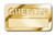 Badge-Greeter w/Cut Out Lettering-Magnetic Back-Brass (1-1/2" x 3-1/2") by Broadman & Holman