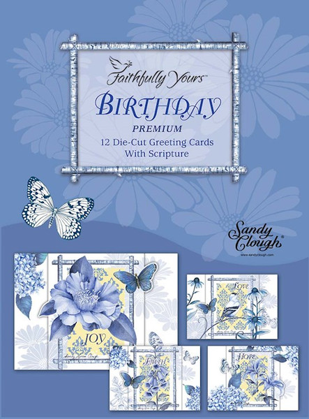 Card-Boxed-Birthday-Indigo Garden (Box Of 12) by Clough Sandy Lynam