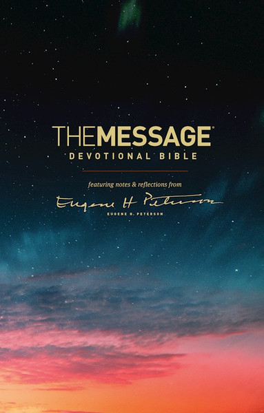 The Message Devotional Bible-Hardcover by Peterson Eugene