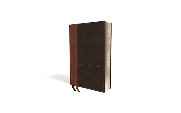 NIV Personal Size Large Print Reference Bible (Comfort Print)-Tan/Brown LeatherSoft by Zondervan