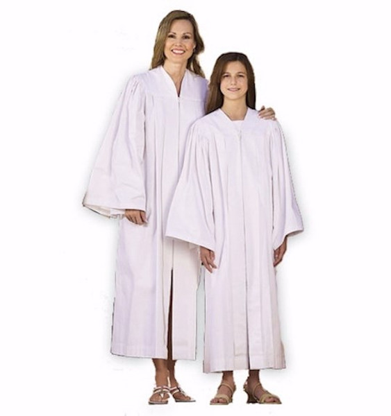 Baptismal Gown-Adult Candidate-Large by CB Church Supplies