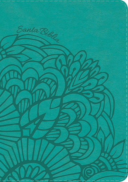 Span-RVR 1960 Large Print Compact Bible (Biblia Compacta Letra Grande)-Teal LeatherTouch by B&H Espa±ol